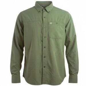 Outdoor Research UPF 50+ Nylon Hiking Shirt Olive Green Men’s L Quick-Dry Advent